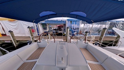 NY boat yacht 54 cockpit